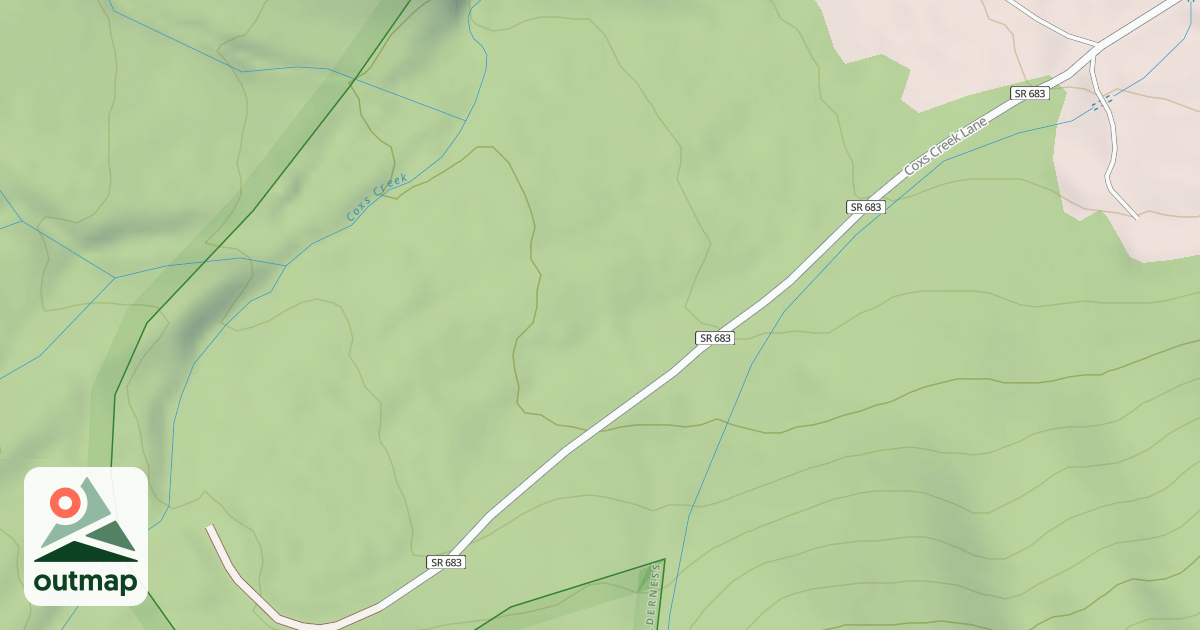 Map of COXES CREEK