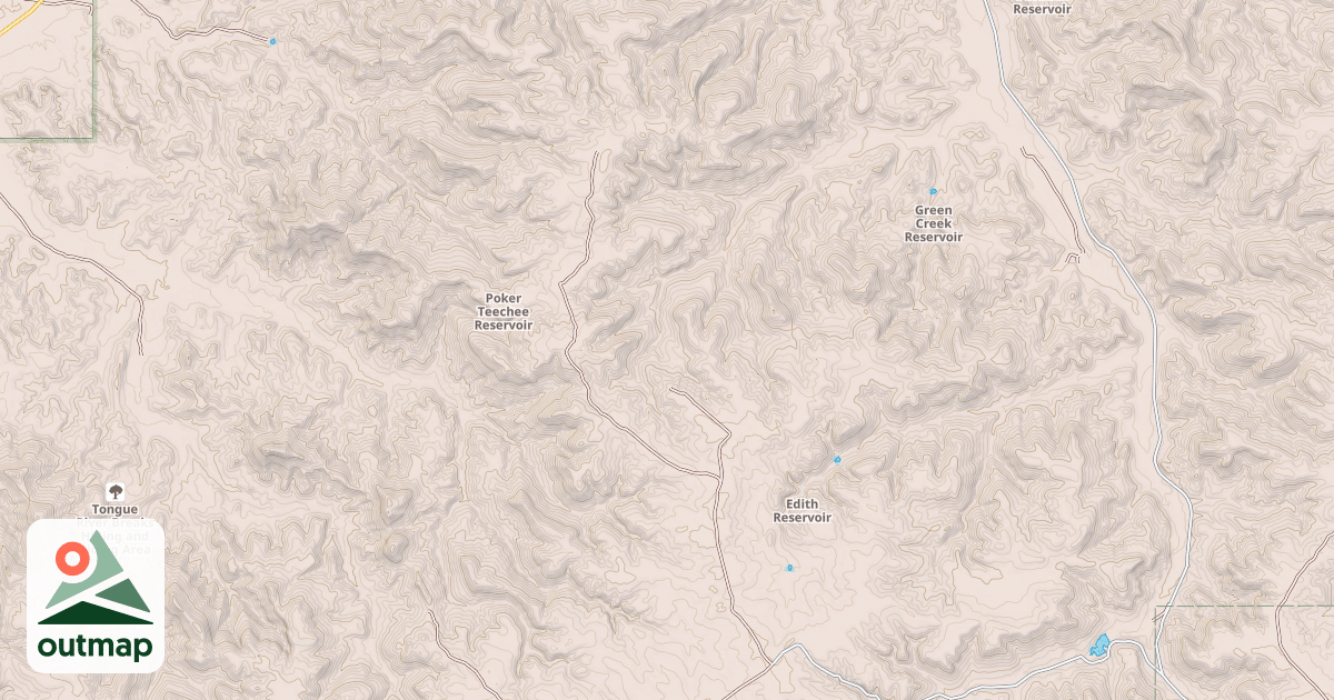 Map of O'DELL DIVIDE
