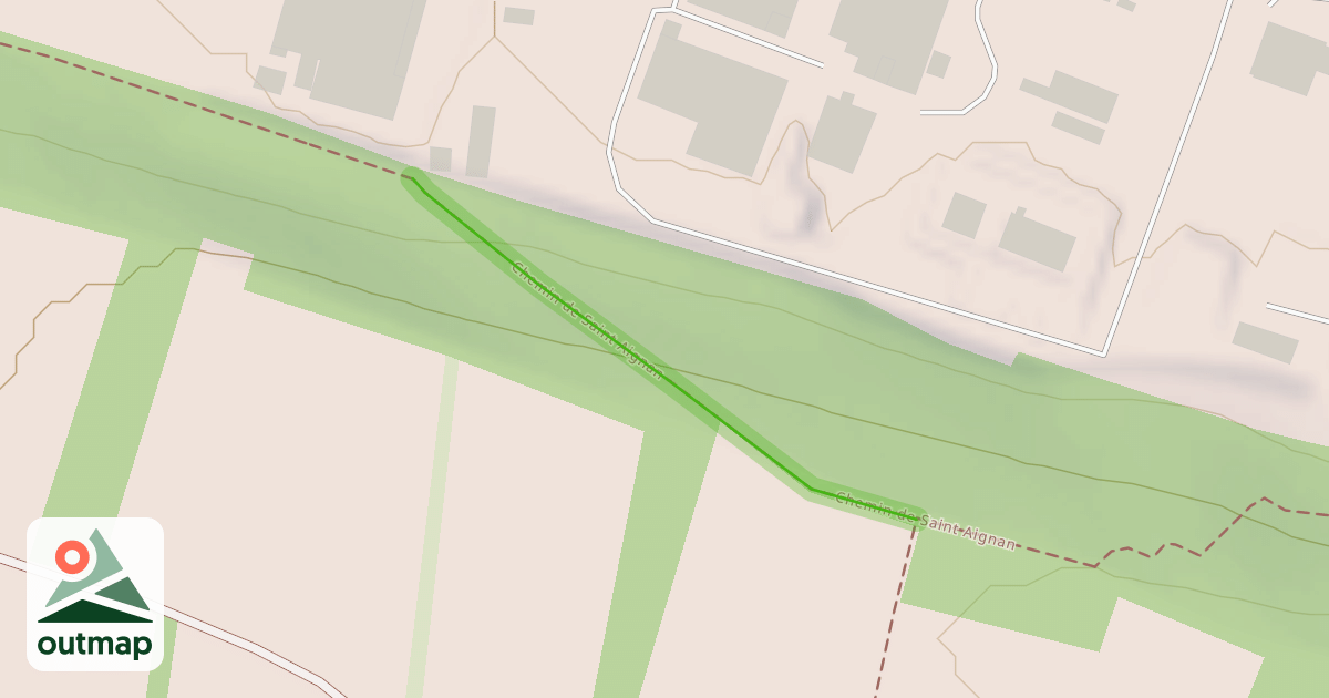 Map of Chemin de Saint Aignan