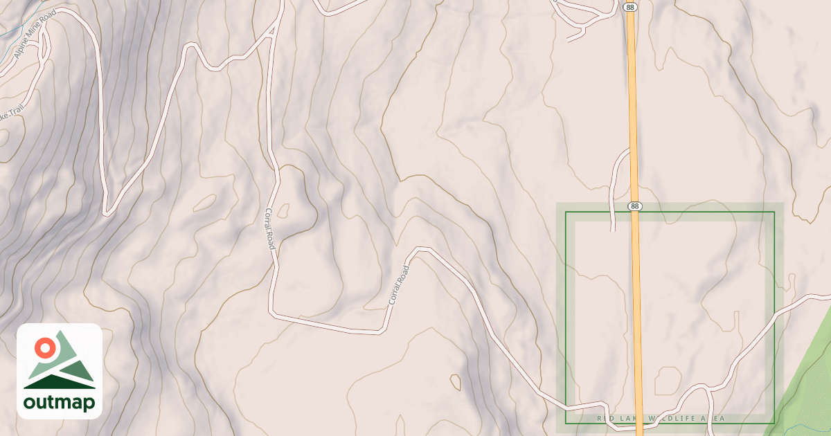 Map of CORRAL ROAD