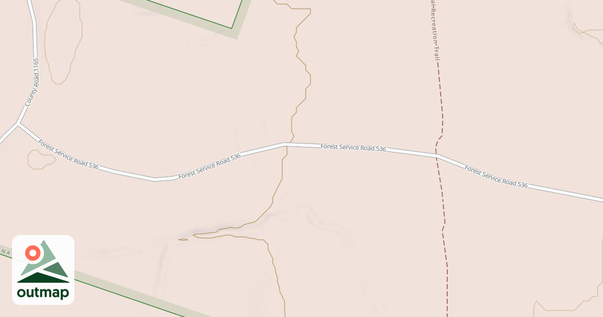 Map of USFS National Forest System Roads {A269270A-41DA-454E-87F2-60161FD8650A}