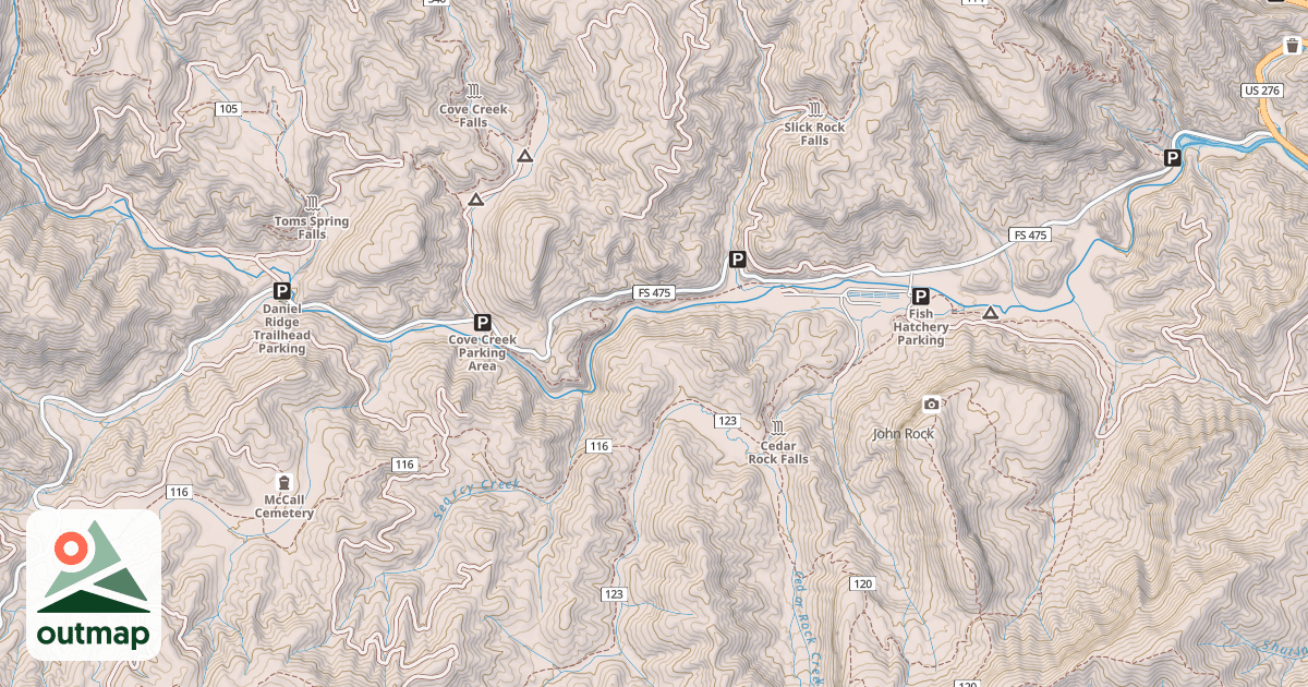 Map of DAVIDSON RIVER