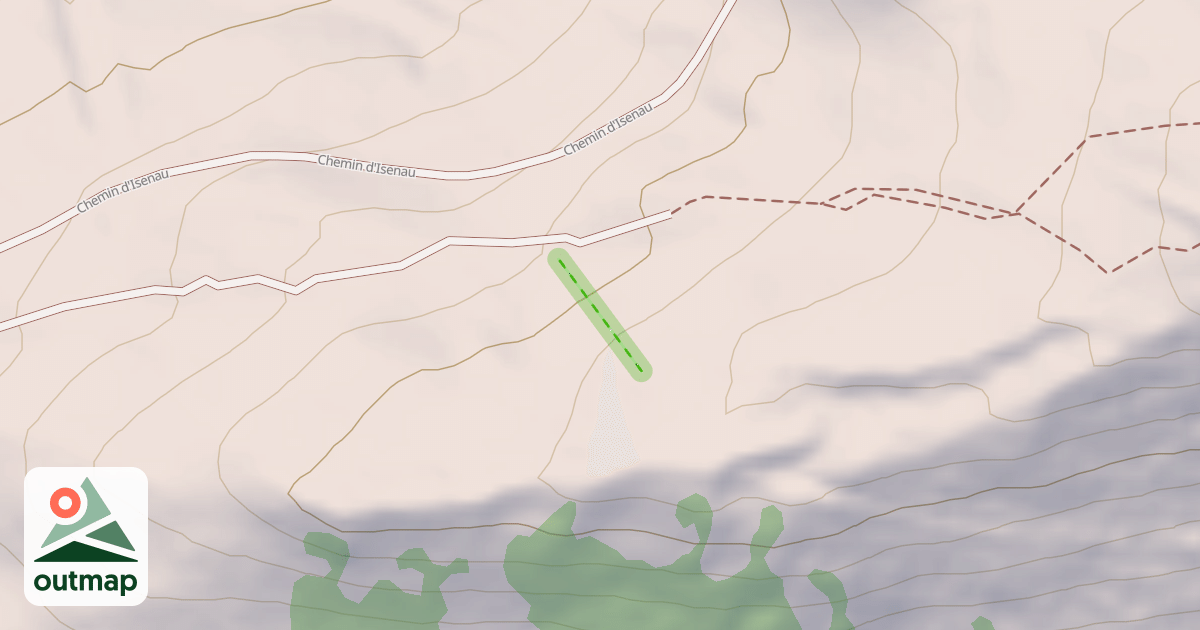 Map of (abandonné) piste