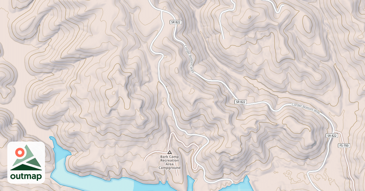 Map of BARK CAMP