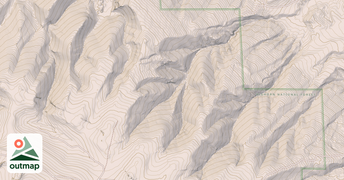 Map of USFS Motor Vehicle Use Map Trails 3694