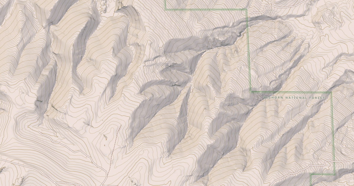 Map preview of USFS Motor Vehicle Use Map Trails 3694