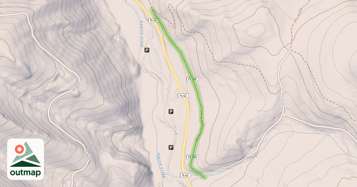 Map of Moser Creek Trail