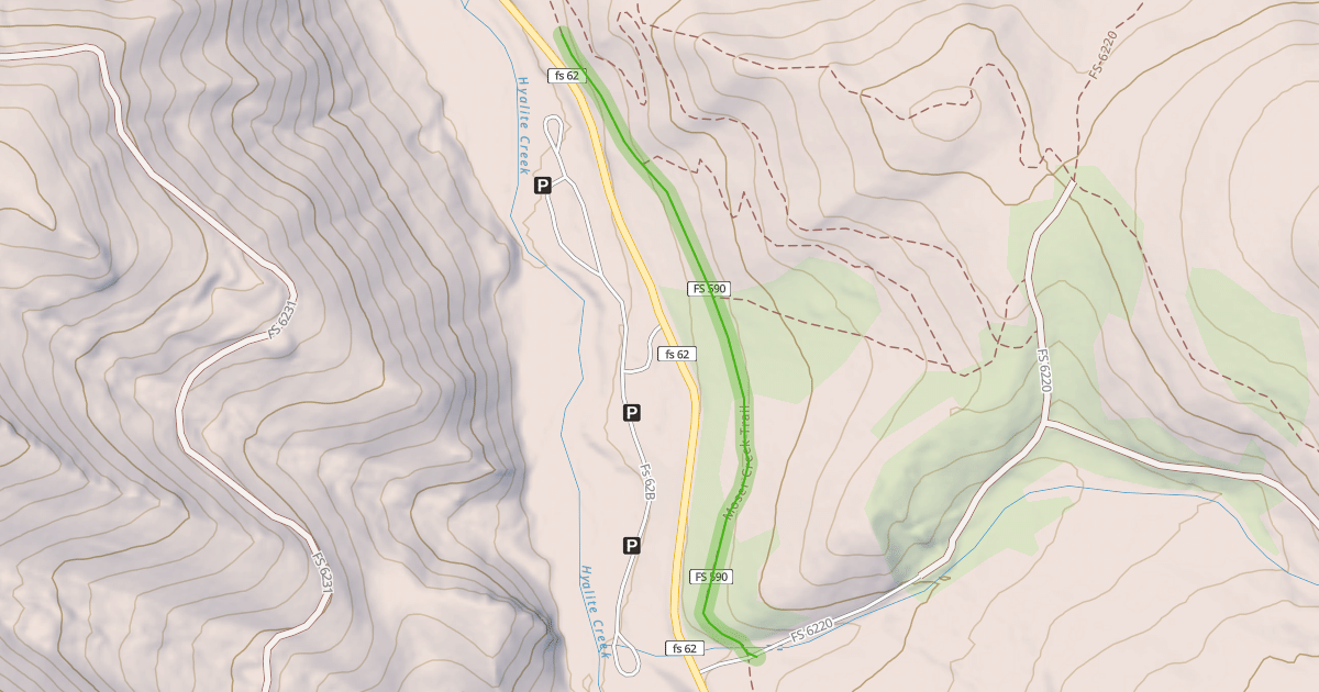 Map preview of Moser Creek Trail