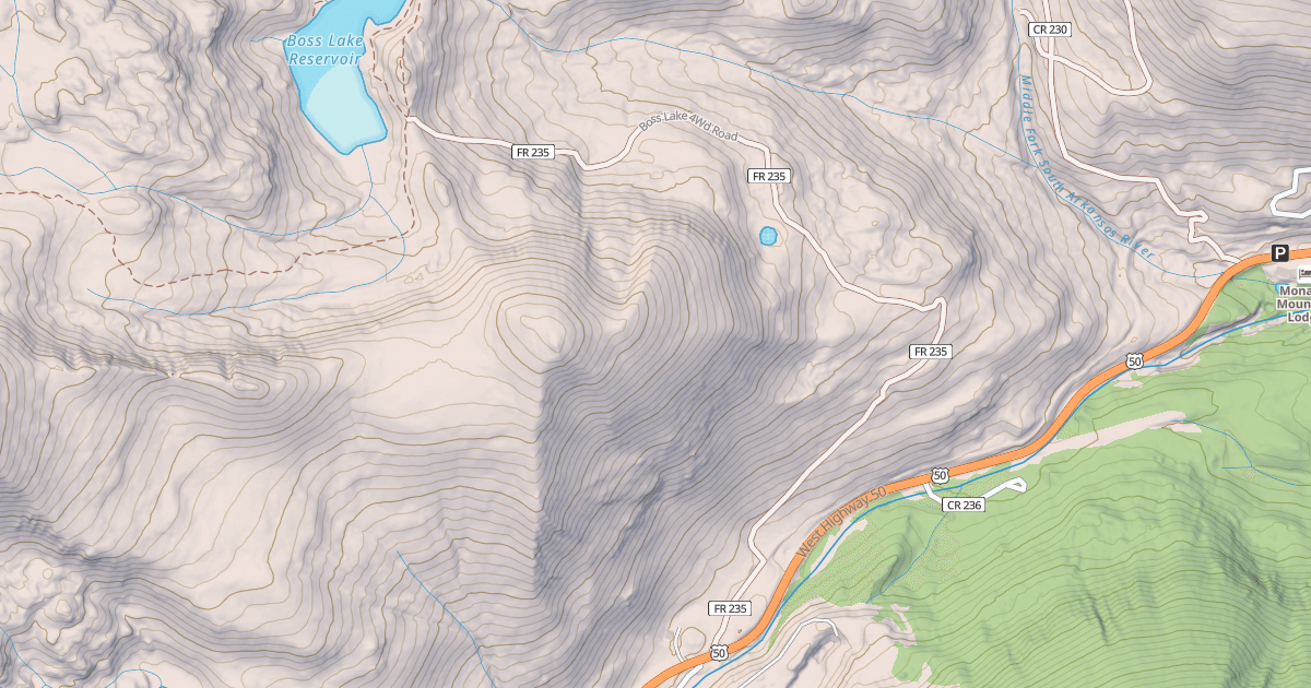 Map preview of BOSS LAKE 4WD