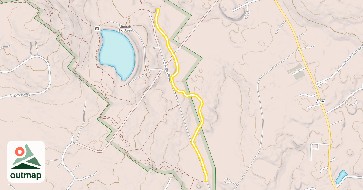 Map of Lower Bog Hill Run