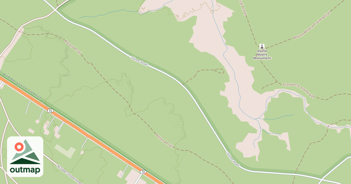 Map of Lebanon Loop Trail