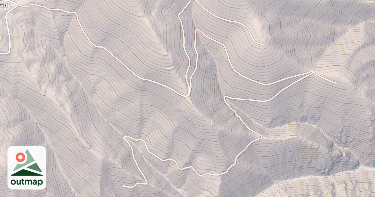 Map of LOWER ELK MOUNTAIN