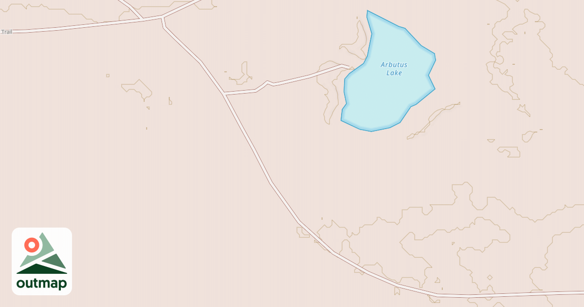 Map of ARBUTUS LAKE SPUR A