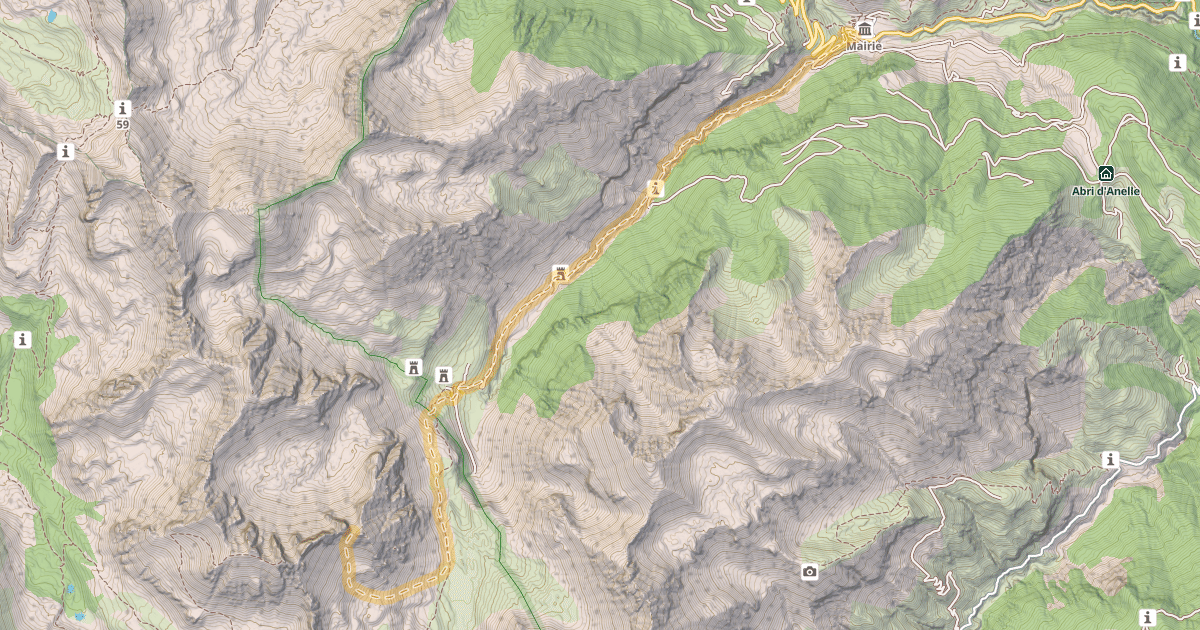 Map preview of Col du Fort Carra — Saint-Dalmas-le-Selvage