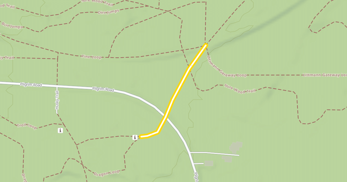 Map preview of Tecumseh's Trail