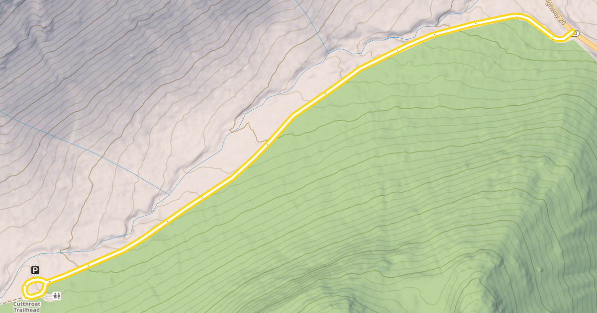 Map preview of National Forest Development Road 400