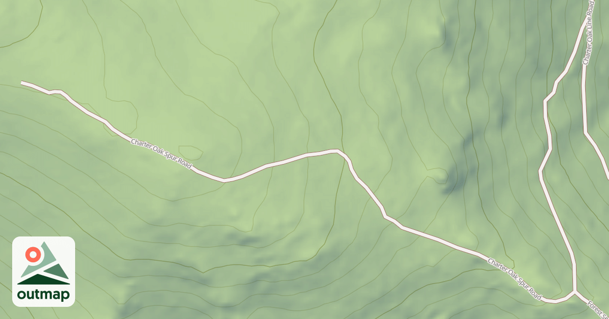 Map of CHARTER OAK SPUR