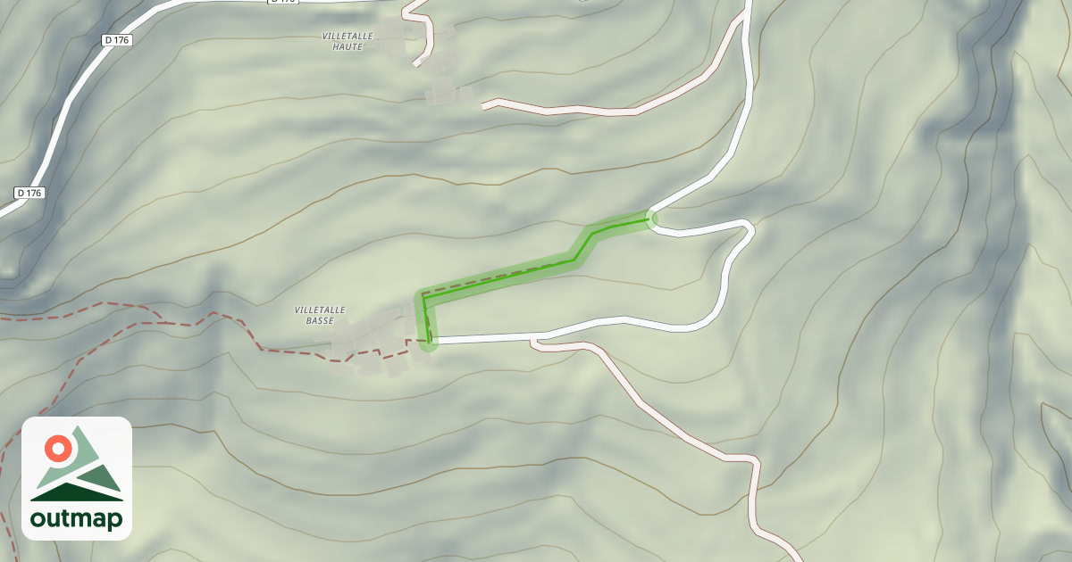 Map of Piste des Jardins des Brouettes