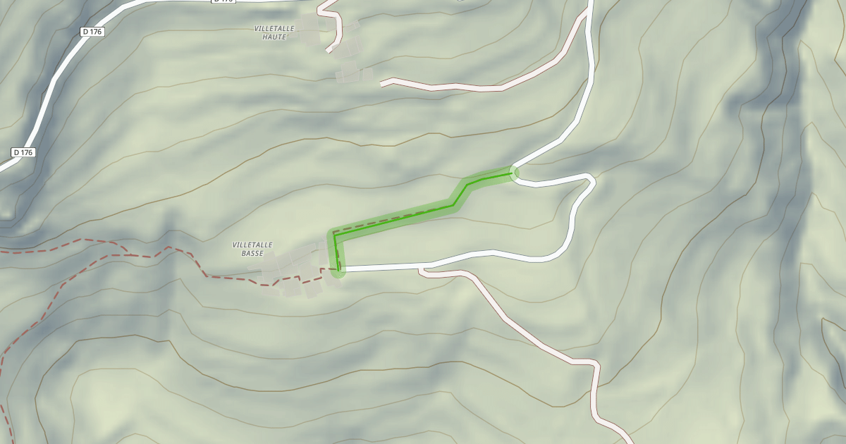 Map preview of Piste des Jardins des Brouettes