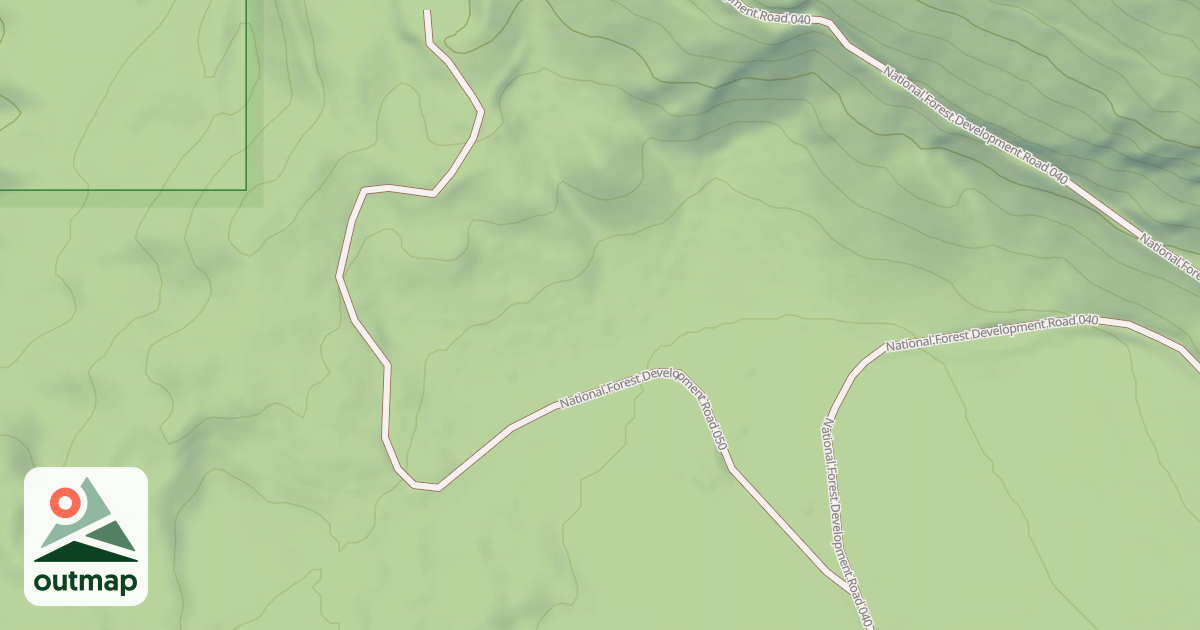 Map of USFS Motor Vehicle Use Map Roads {3D621D87-5228-45F9-8531-59DF74907567}