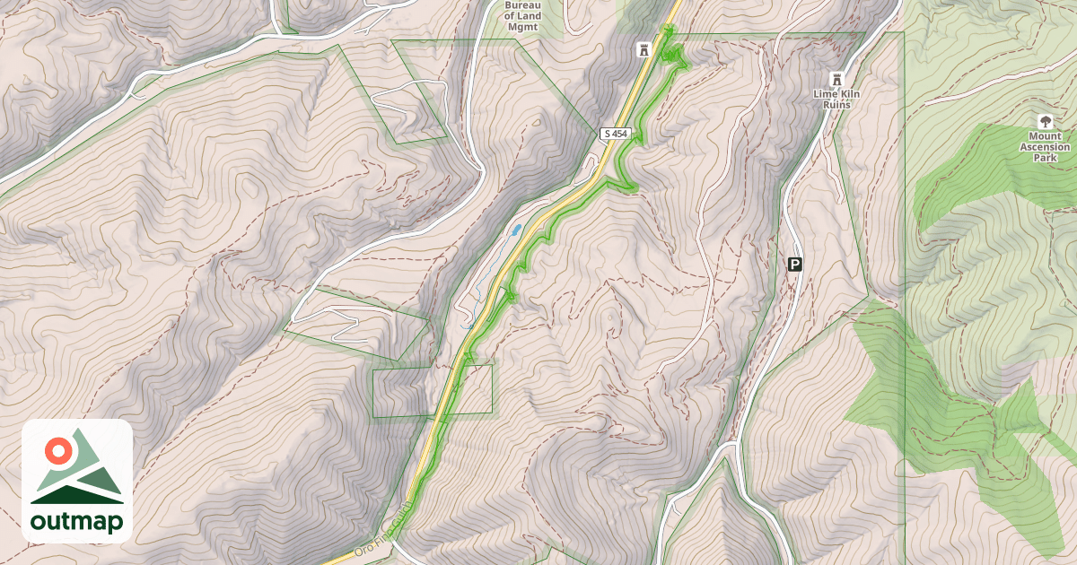 Map of Waterline Trail