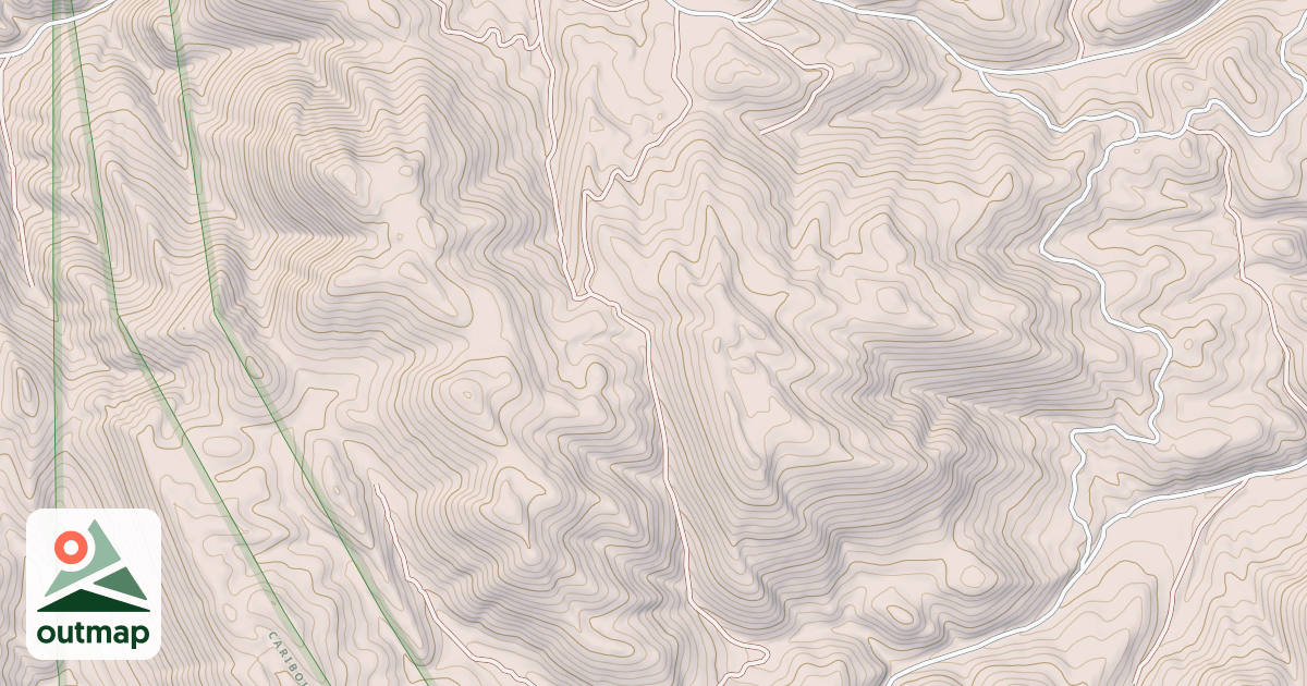 Map of Aspen Range-Middle Sulphur