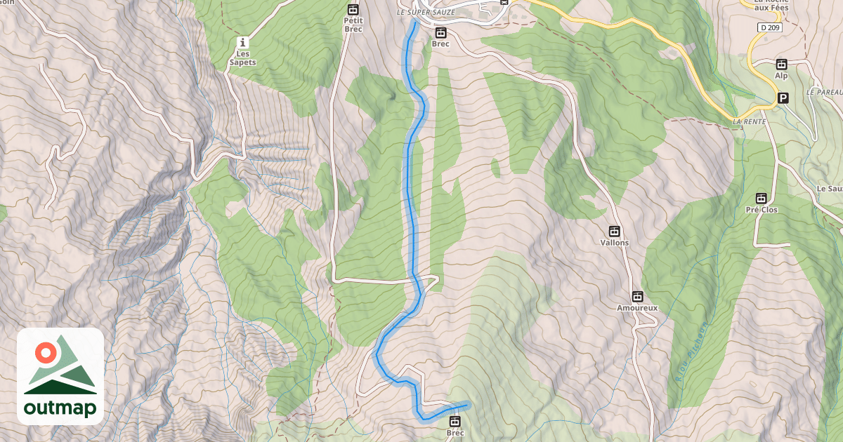 Map of Les Bois