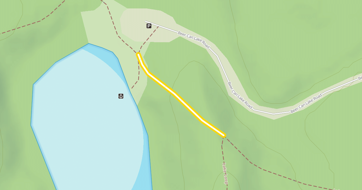 Map preview of Lake Loop