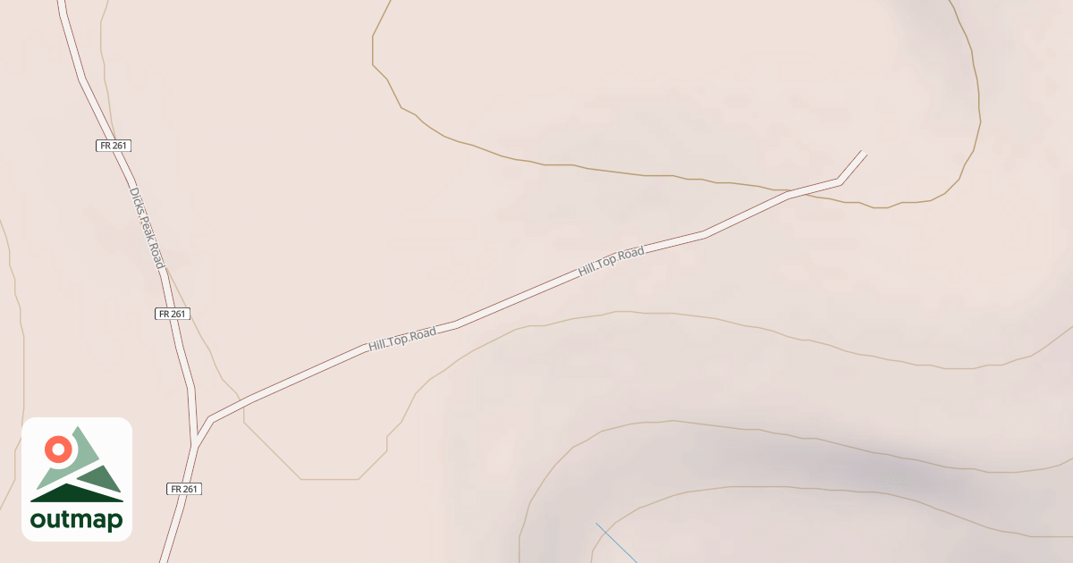 Map of HILL TOP