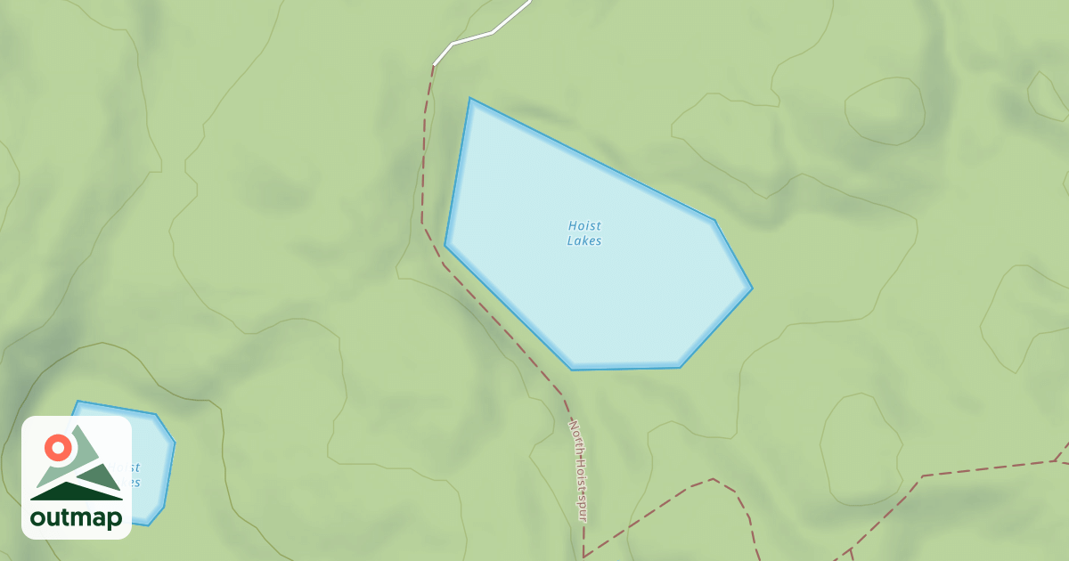 Map of Hoist, 15 To N.hoist Camp Spur