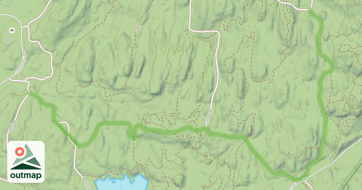 Map of Blue Mountain Summit Trail