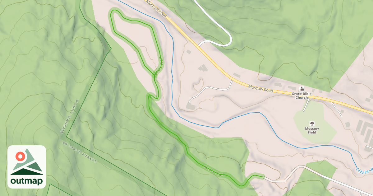 Map of Alex's Trail
