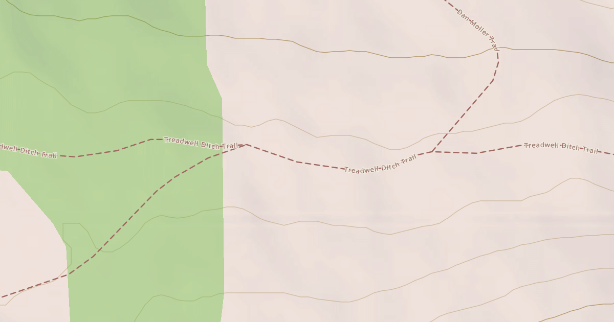 Map preview of Treadwell Ditch Trail