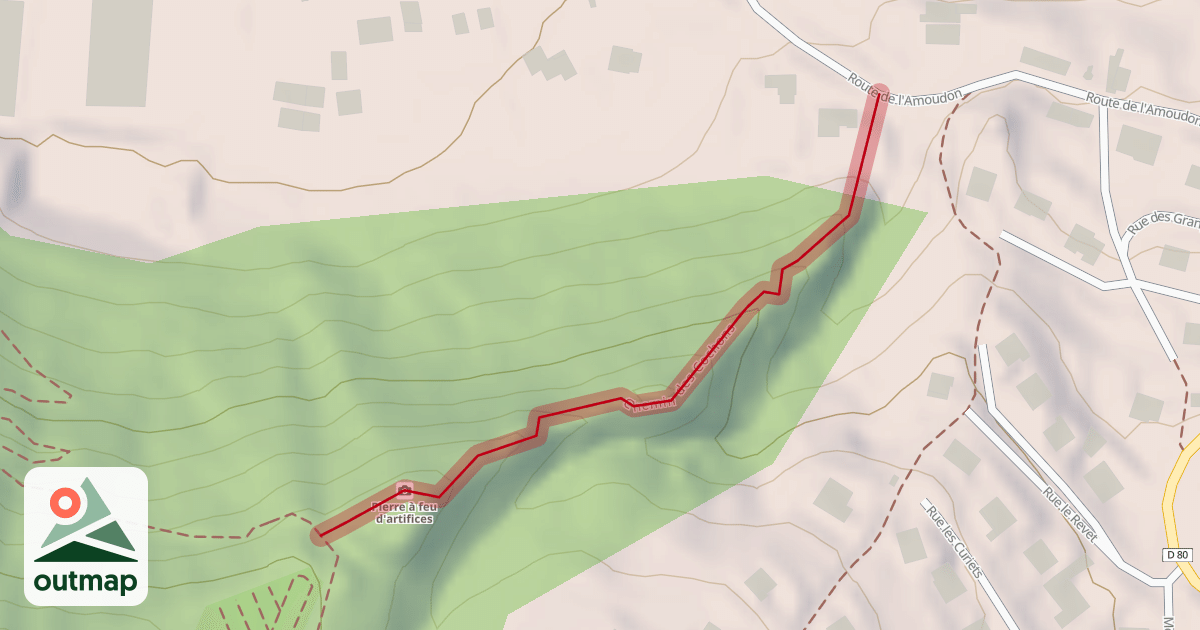Map of Chemin des Cochons
