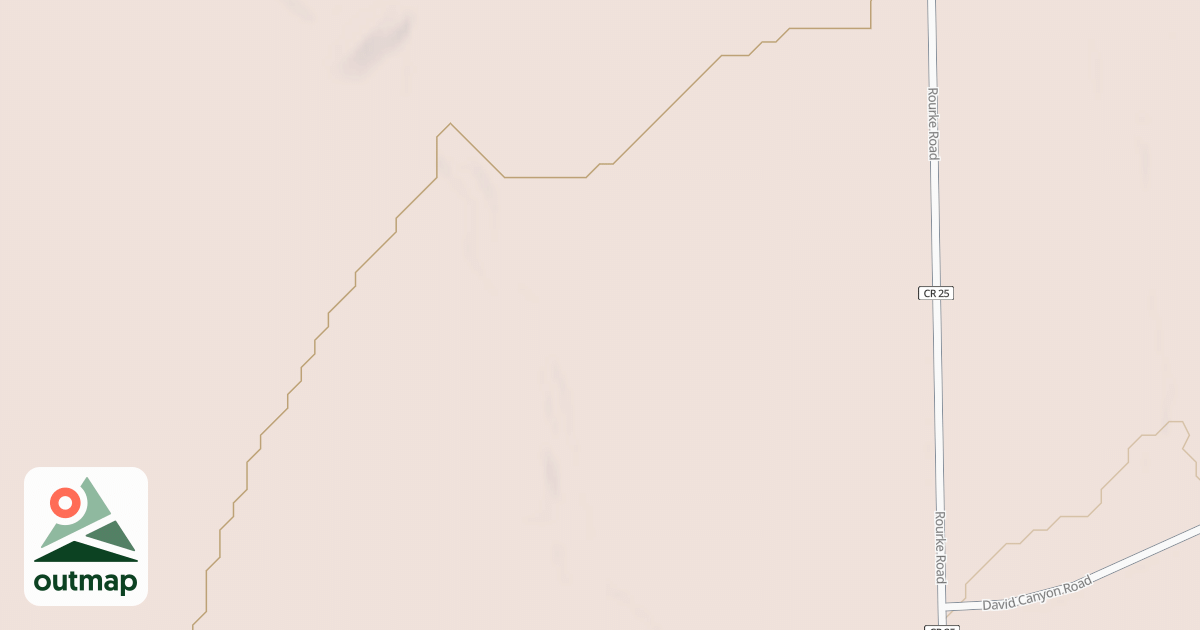 Map of WEST DAVID CANYON