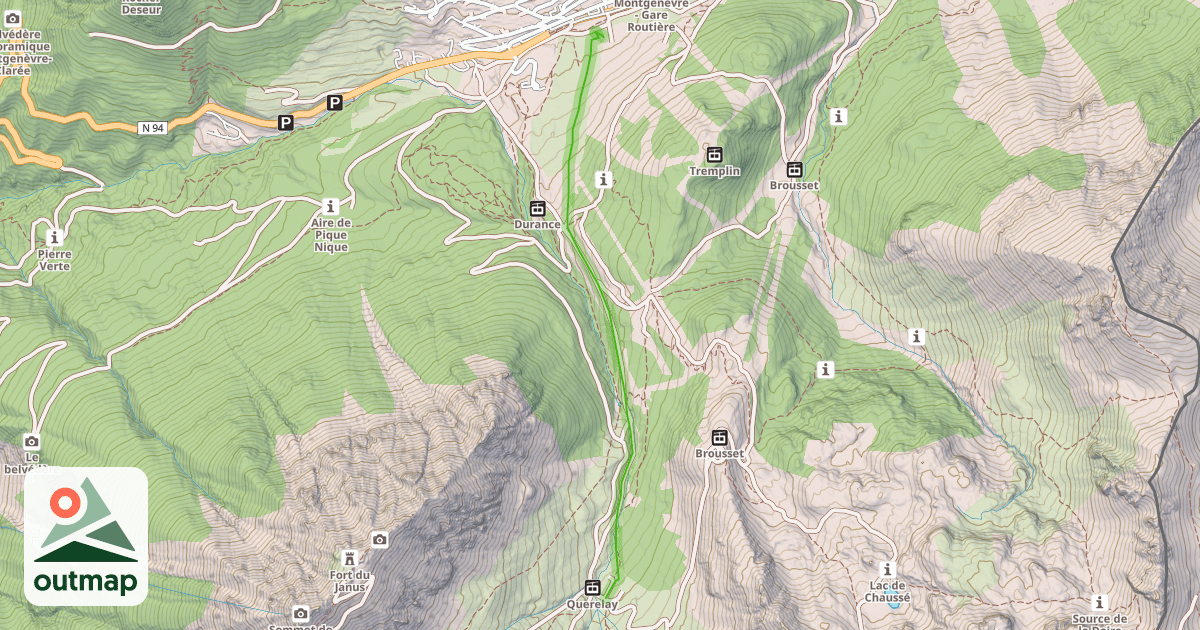 Map of Le Lac