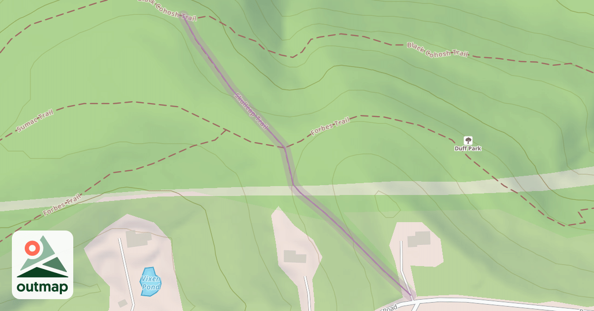 Map of Skullcap Trail