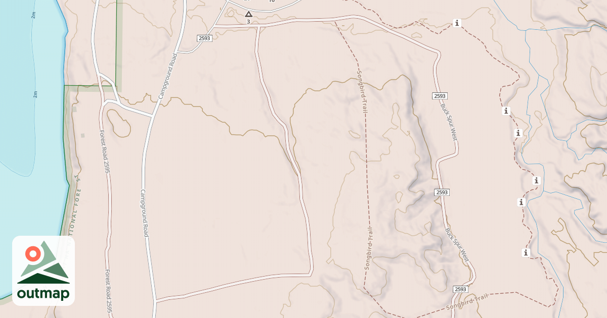 Map of COLE CREEK WEST