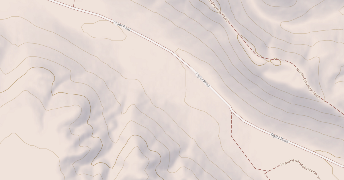 Map preview of Tomahawk Motorcycle Trail B Loop
