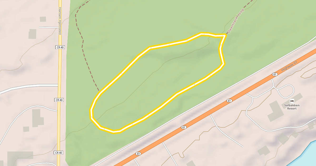 Map preview of Deertrack Loop