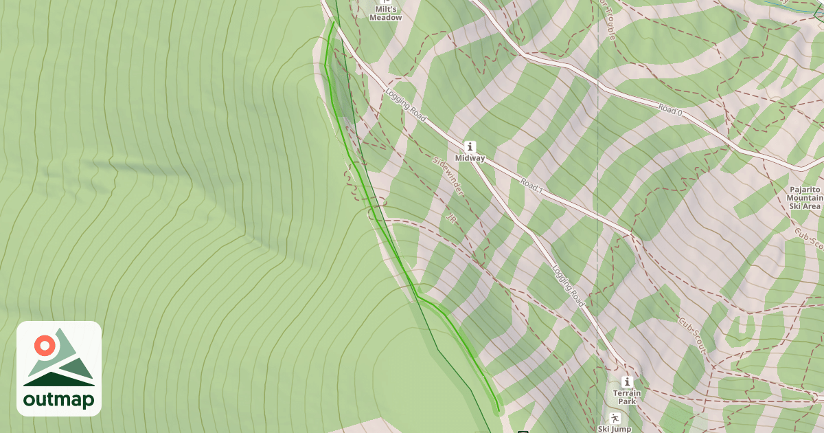 Map of Rim Run
