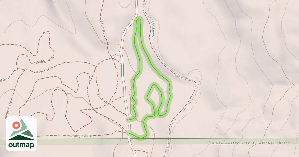 Map of Loadin' Chute Trail