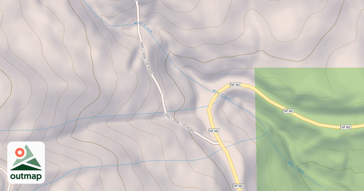 Map of MILL CREEK TIE