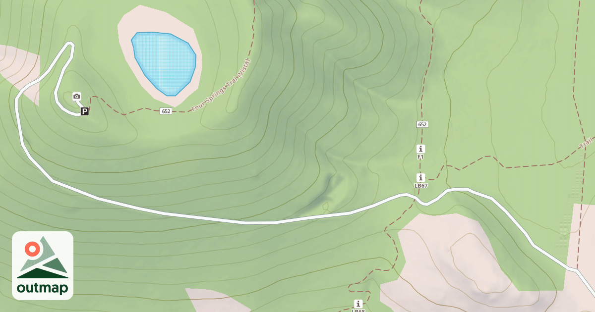 Map of LAKE MOUNTAIN L.O.