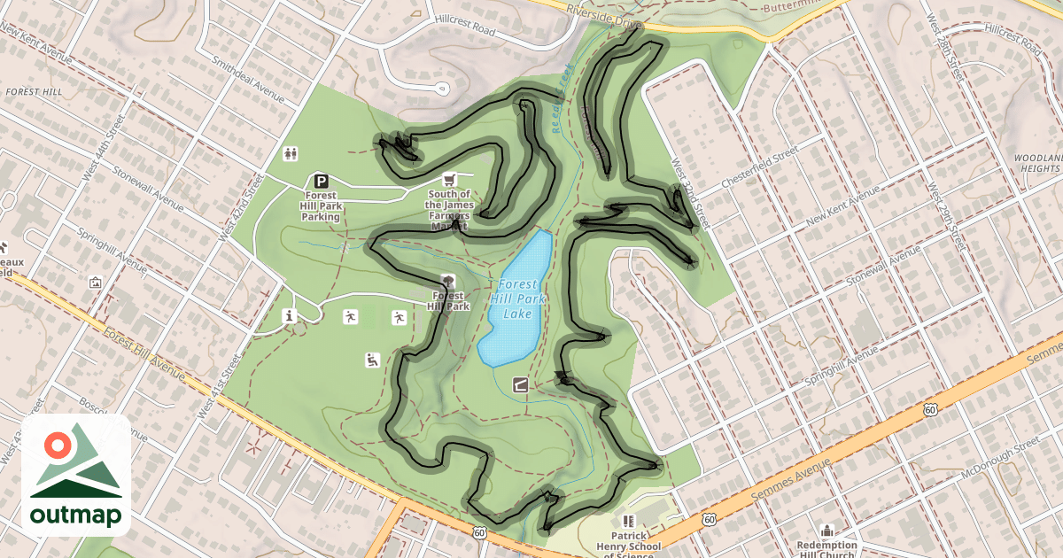 Map of Forest Hill