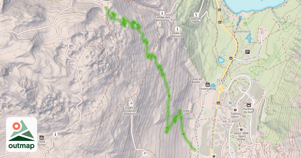 Map of Tarte à Lognan