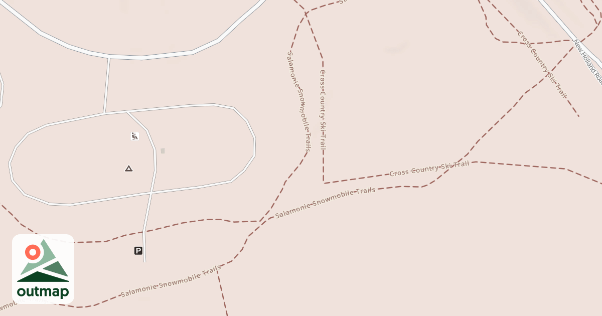 Map of Salamonie Snowmobile Trail