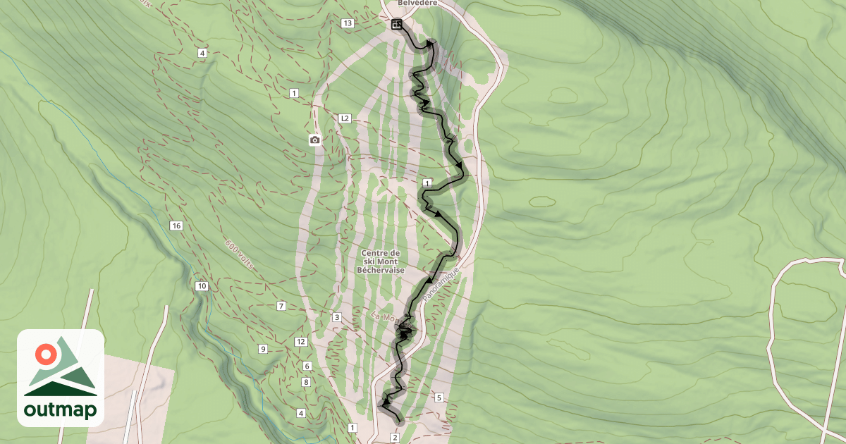Map of La Bêche