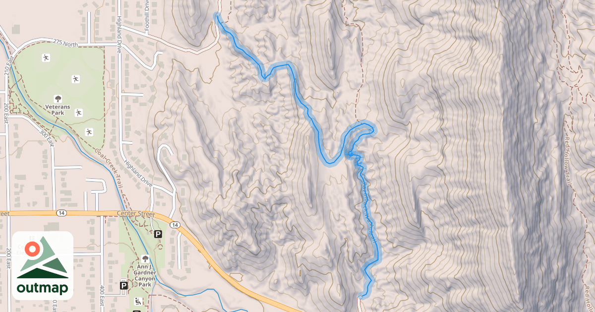 Map of Razorback Wash Trail