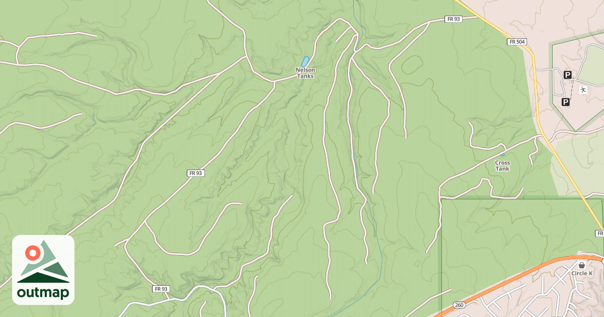 Map of HANKS RIDGE